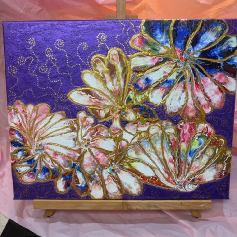 16 x 20 original canvas painting. " Fantasy "